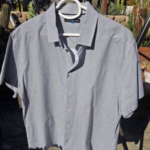 Vince Camuto Mens M Black and White Casual Shirt